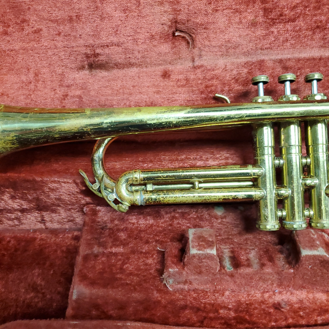 Getzen Elkhorn Trumpet with case