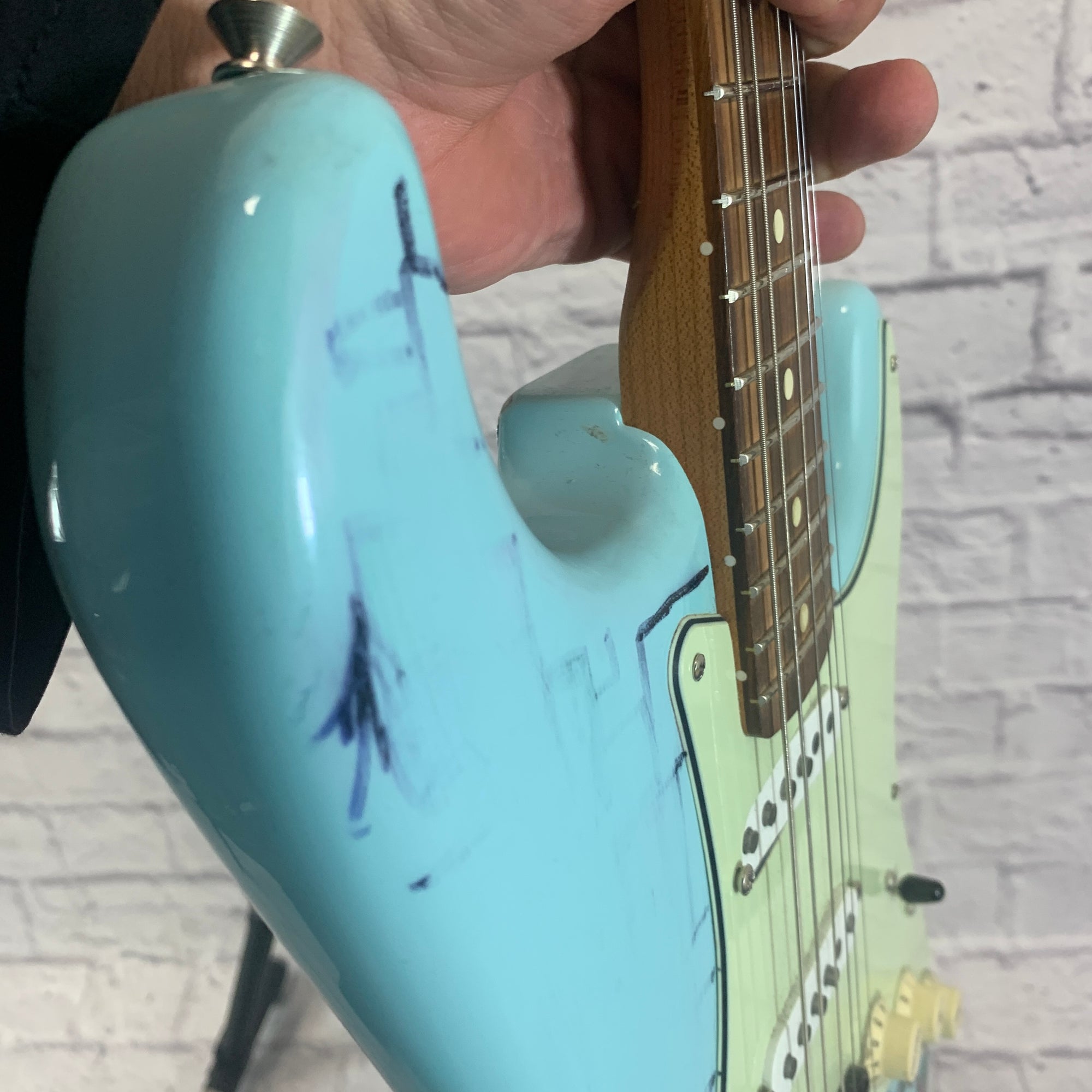 Fender Partscaster Strat Daphne Blue Electric Guitar