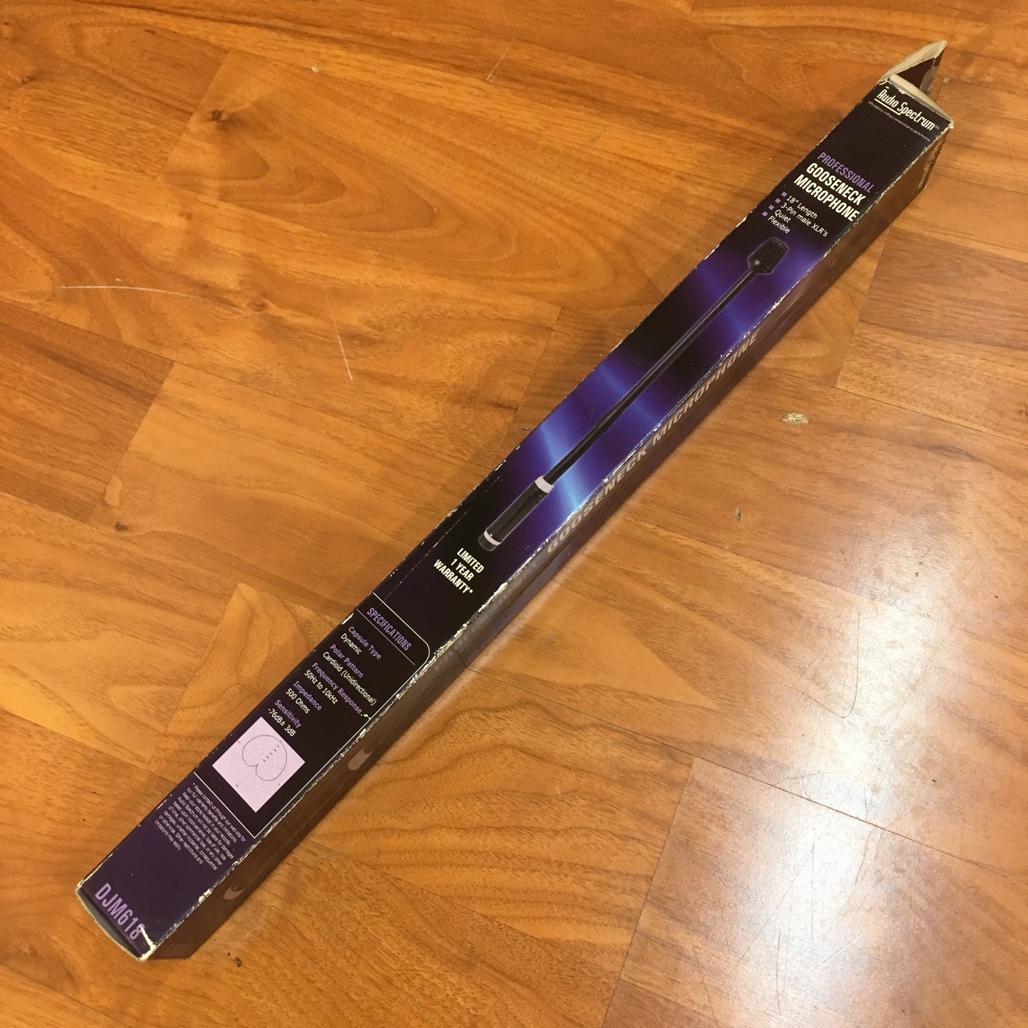 Audio Spectrum DJM618 Gooseneck Microphone