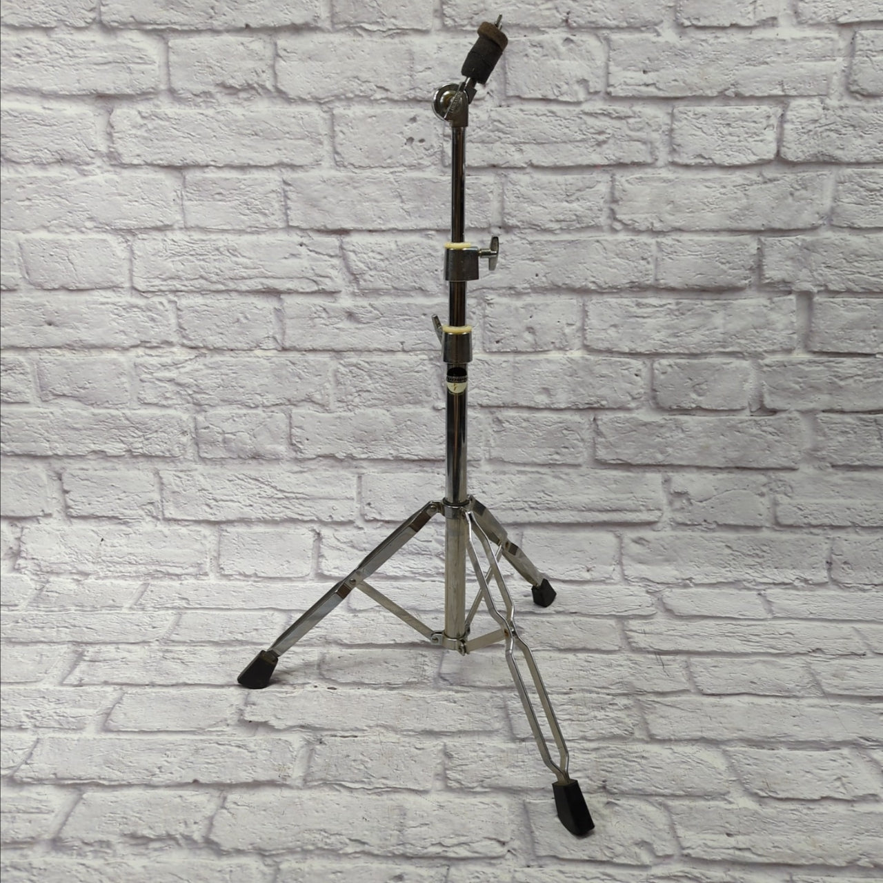 Ludwig Heavy Duty Double Braced Black and White Straight Cymbal Stand