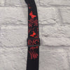 Levy's Black and Red Butterfly Plants Design Strap