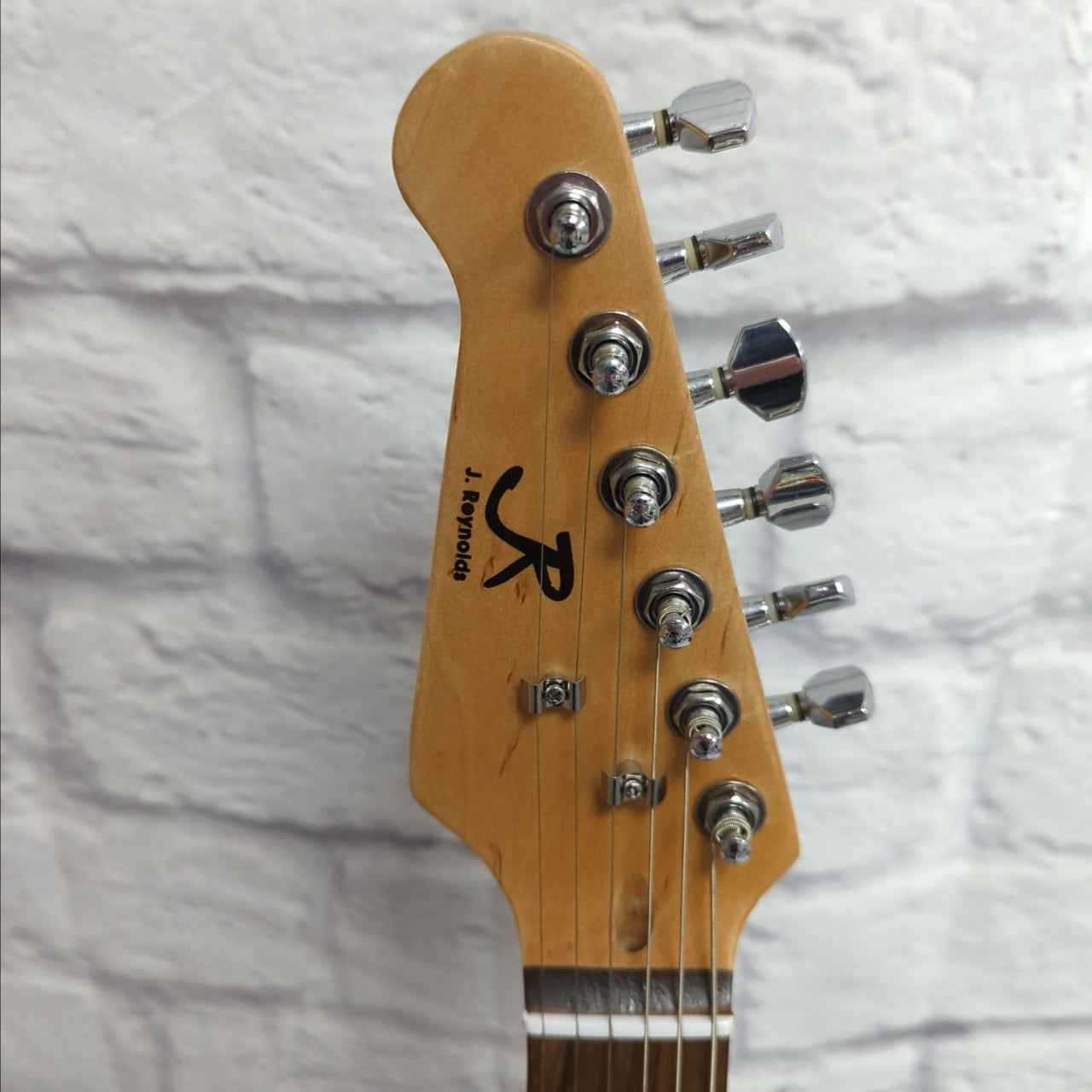 J Reynolds Left Handed Lefty Strat Style Electric Guitar - Black