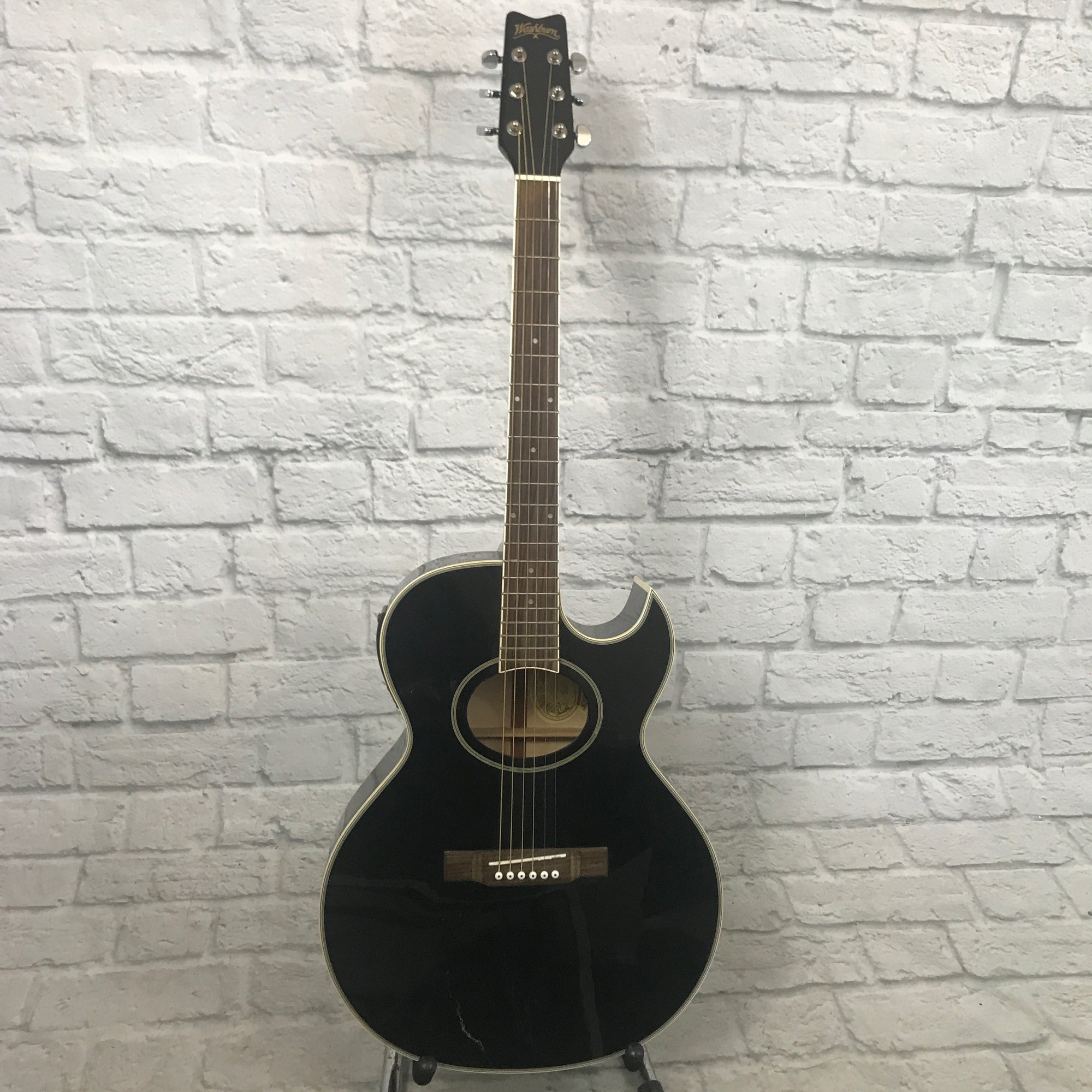 Washburn EA9B Black Acoustic Guitar