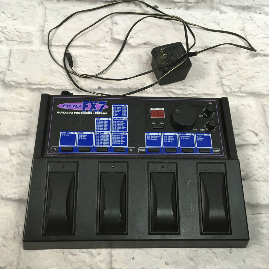 DOD FX7 Multi-Effect Pedal w/ power supply