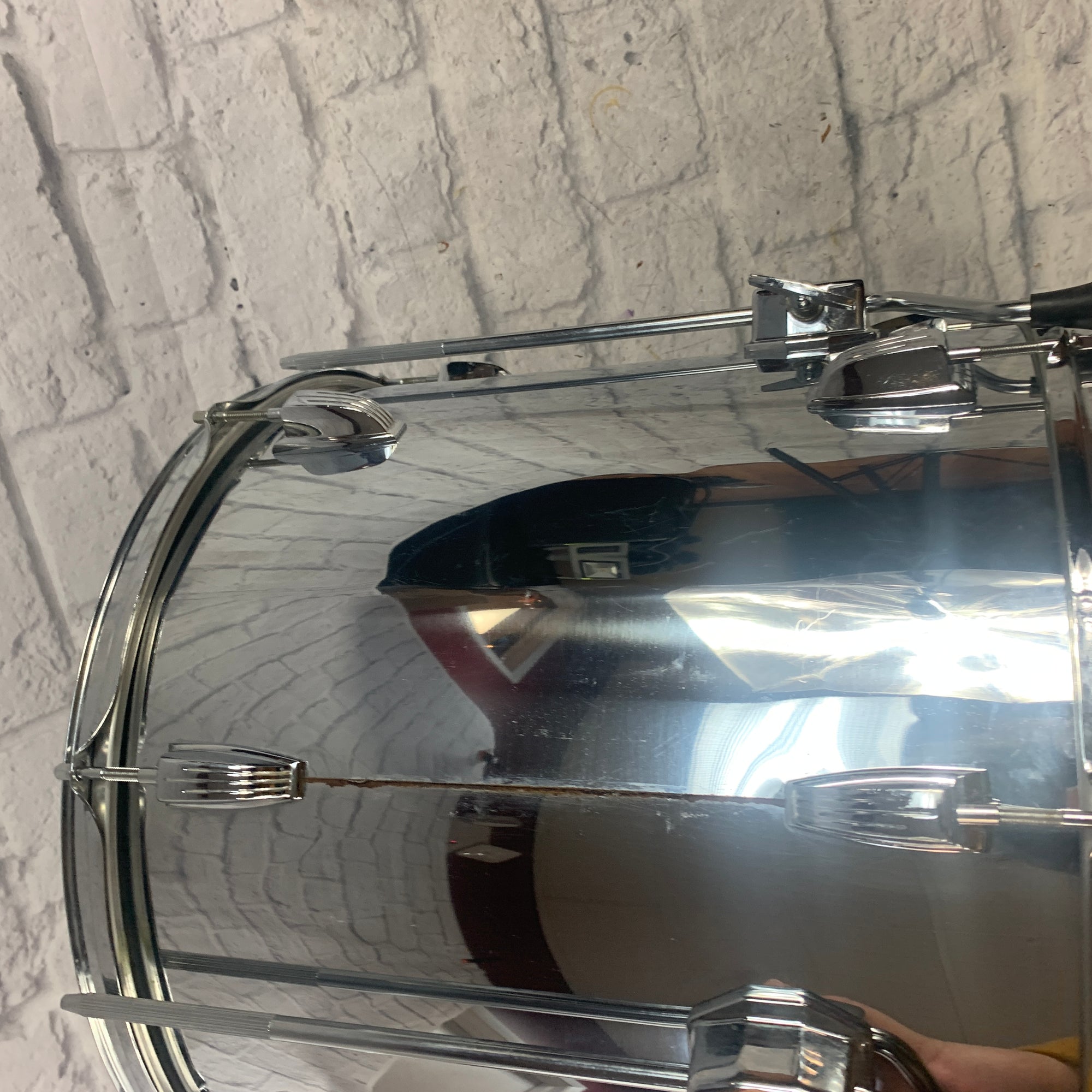 Ludwig Chrome Over Vistalite Floor Tom 18 Floor Tom