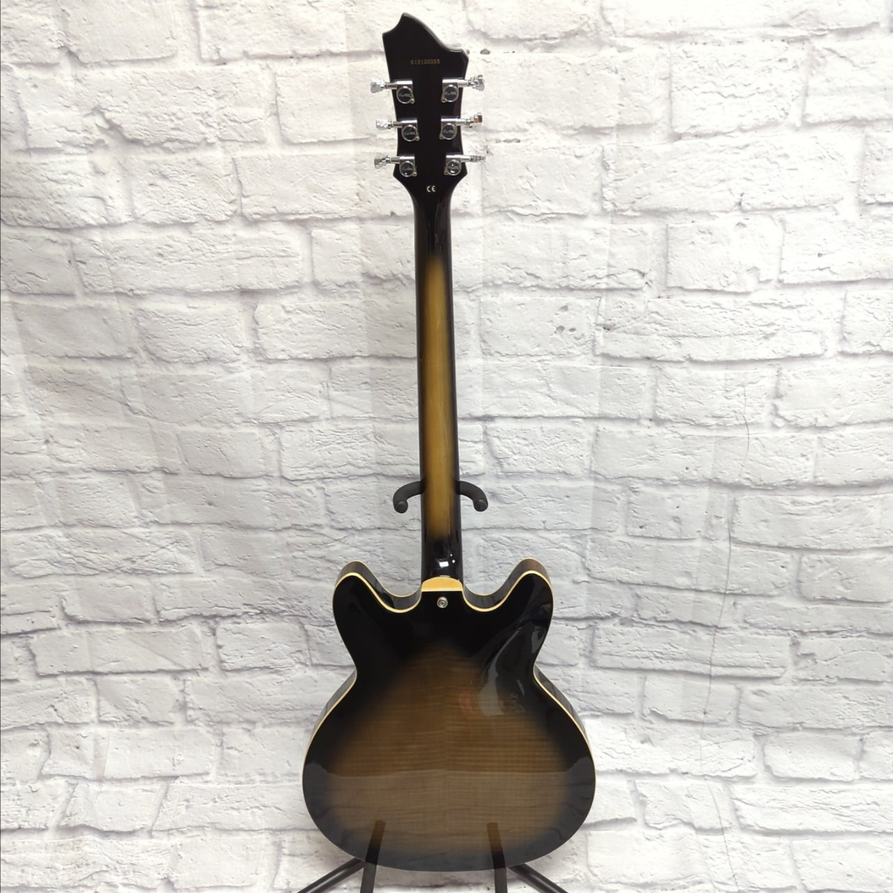 Hagstrom Viking Deluxe Baritone Electric Guitar Cosmic Black w/ Case