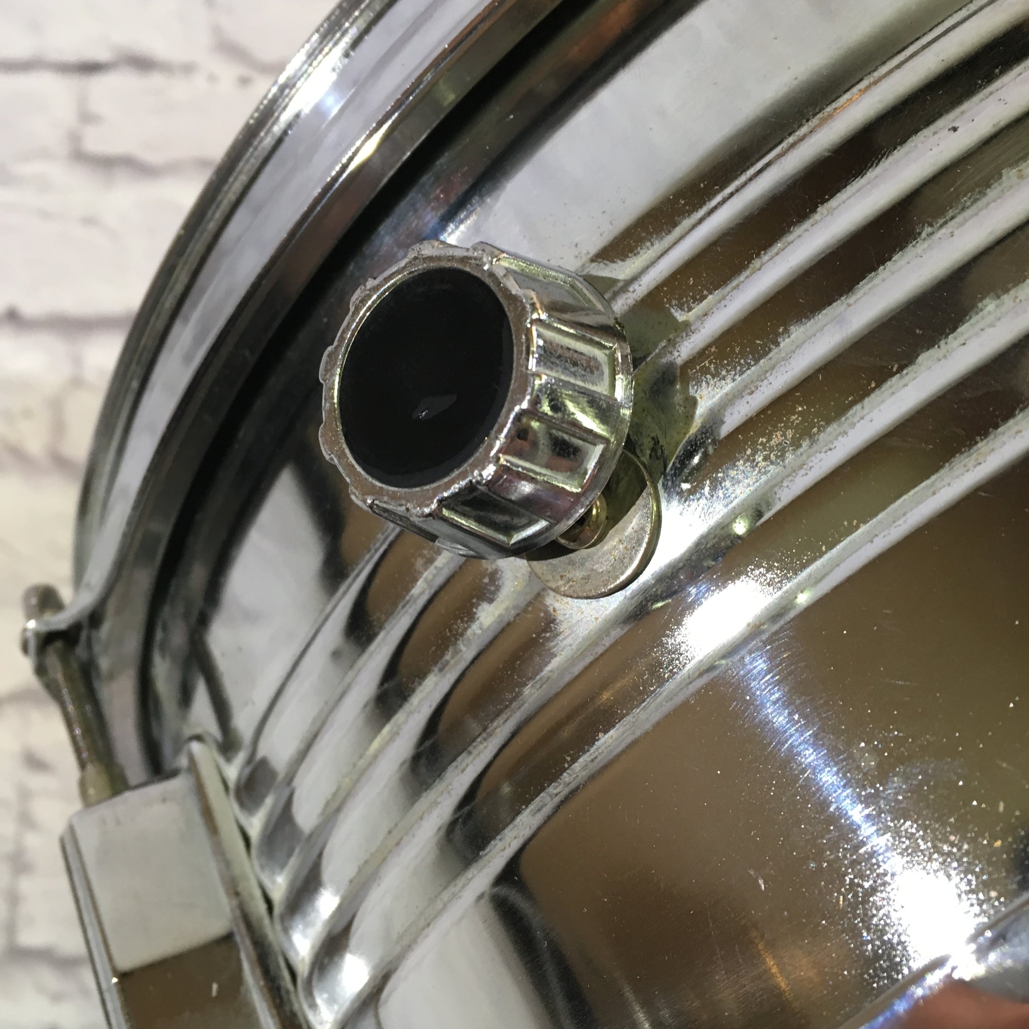 14in Chrome Snare Drum, Unknown Manufacturer