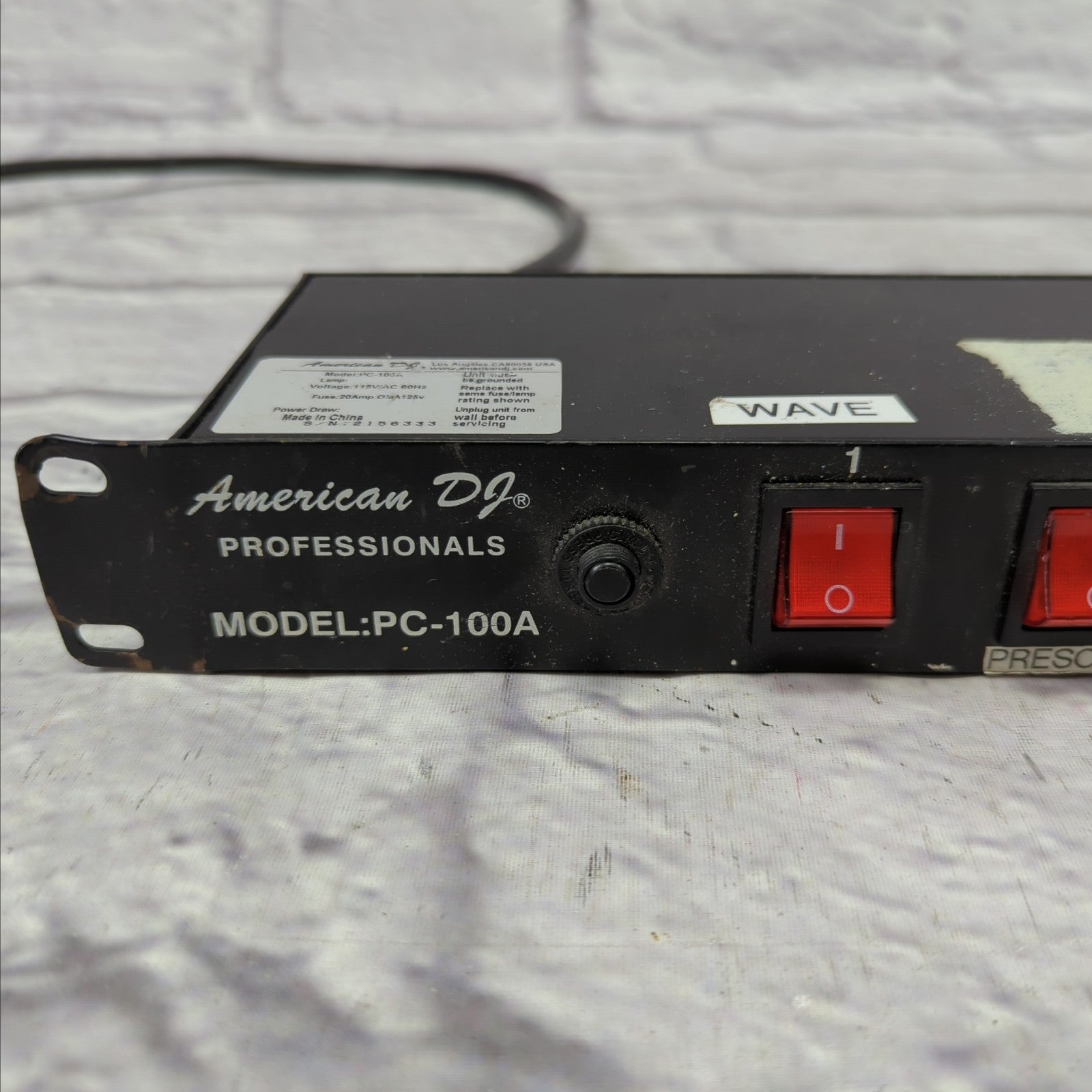 American DJ PC-100A 8 Channel Lighting Power Center Power Conditioner