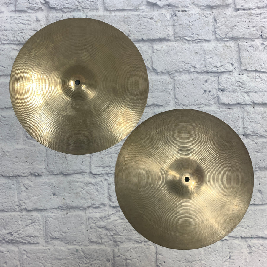 Vintage Zildjian 15 Hi Hat Cymbal Pair 950/1450 gram