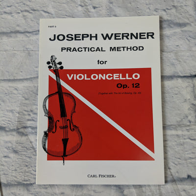 Joseph Werner Practical Method For Violoncello Op 12 volume 2