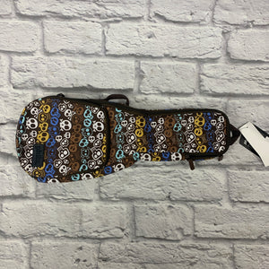 Phitz Concert Ukulele Gig Bag, Blue Party Skulls