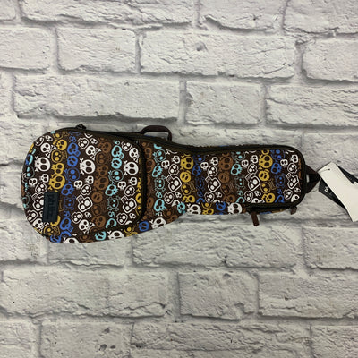 Phitz Concert Ukulele Gig Bag, Blue Party Skulls