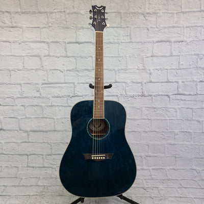 Dean AX DQA TSB Acoustic Guitar (Blue)