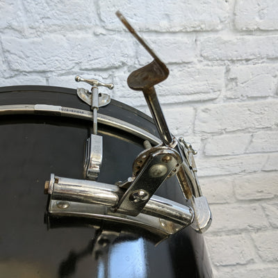 Vintage 1959 Leedy 3pc Black Drum Kit 20 13 16