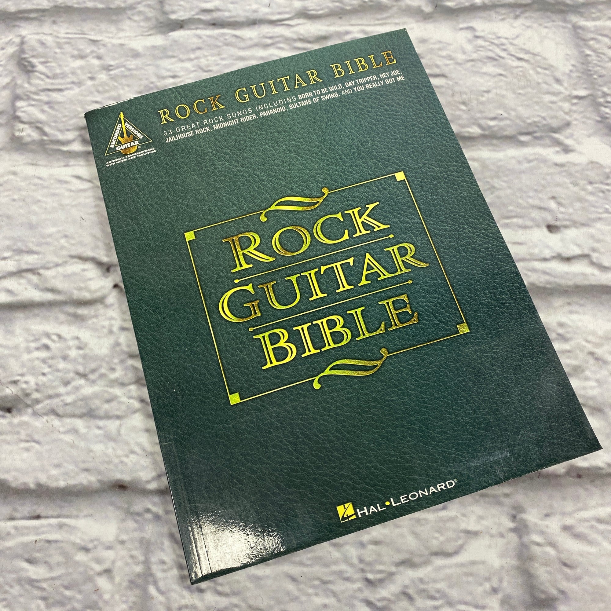 Hal Leonard Rock Guitar Bible Book