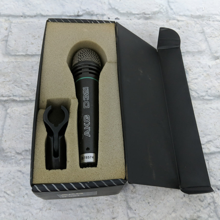 Vintage 1980s AKG D321 with Box and Clip