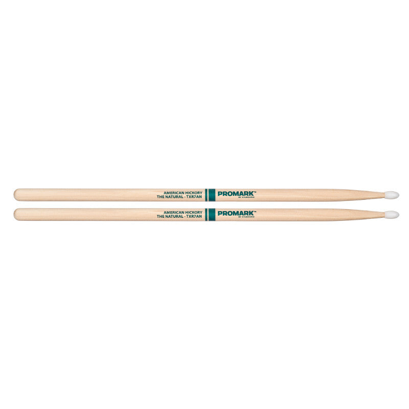 Pro-Mark TXR7AN Hickory 7A "The Natural" Nylon Tip Drum Sticks