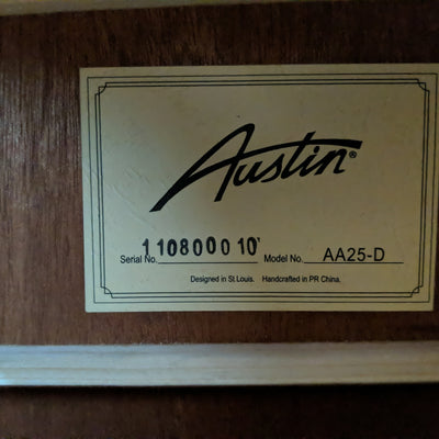 Austin AA25-D Dreadnought Acoustic Guitar - New Old Stock