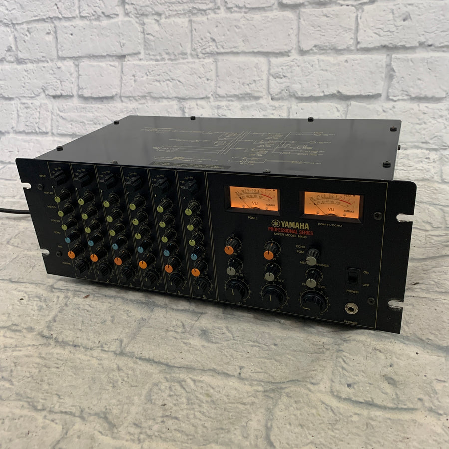 Yamaha M406 6-Channel Powered Mixer with Echo
