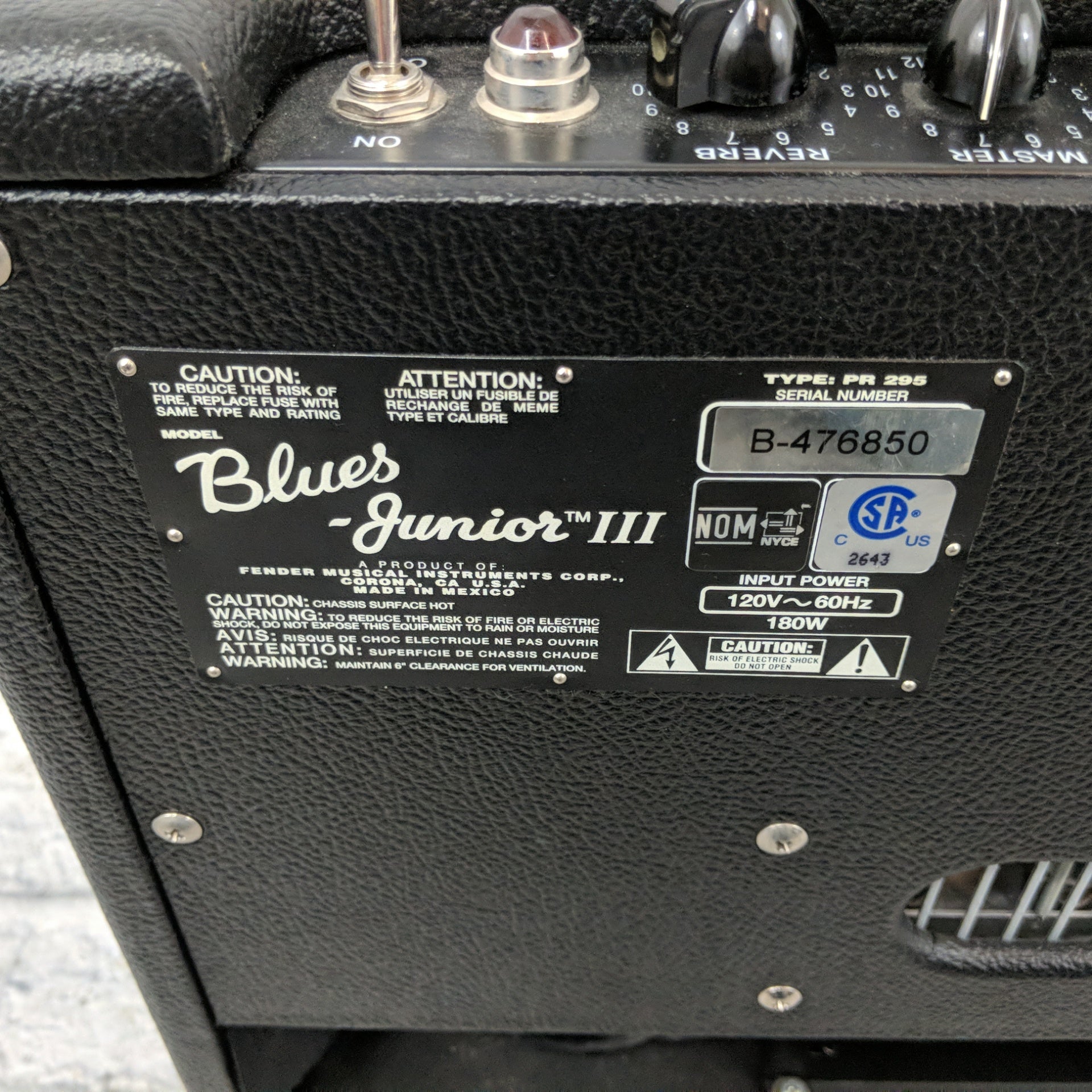 Fender Blues Junior III 15-Watt 1x12" Guitar Combo