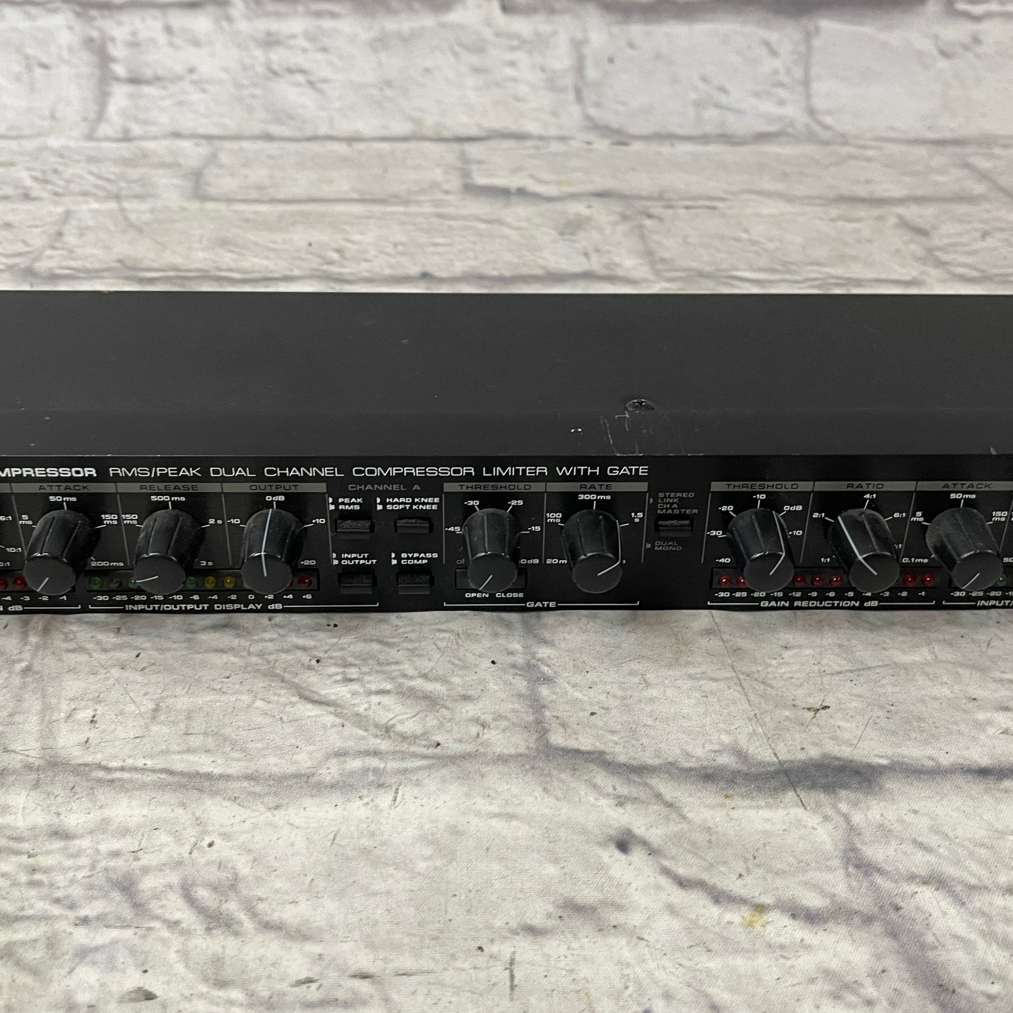 Alesis 3630 Dual Channel Compressor Limiter w/ Gate Rack Unit - no pwr supply