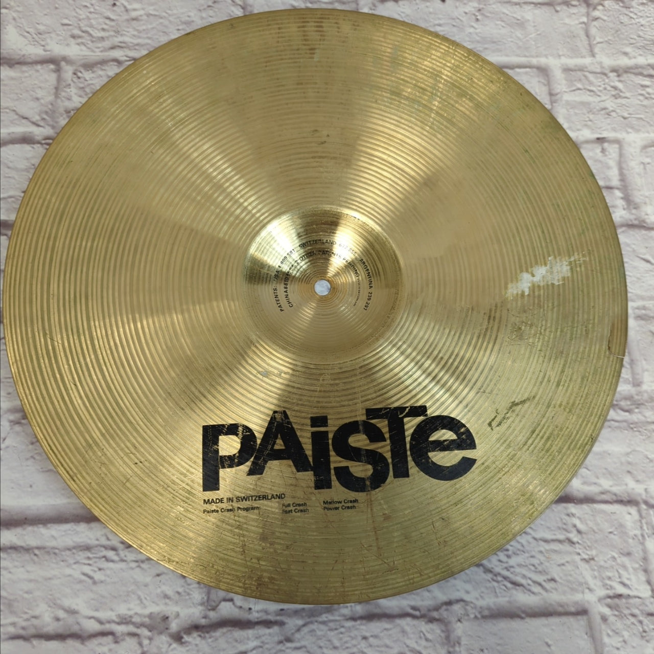 Paiste 18 Signature Fast Crash Cymbal Edge Crack