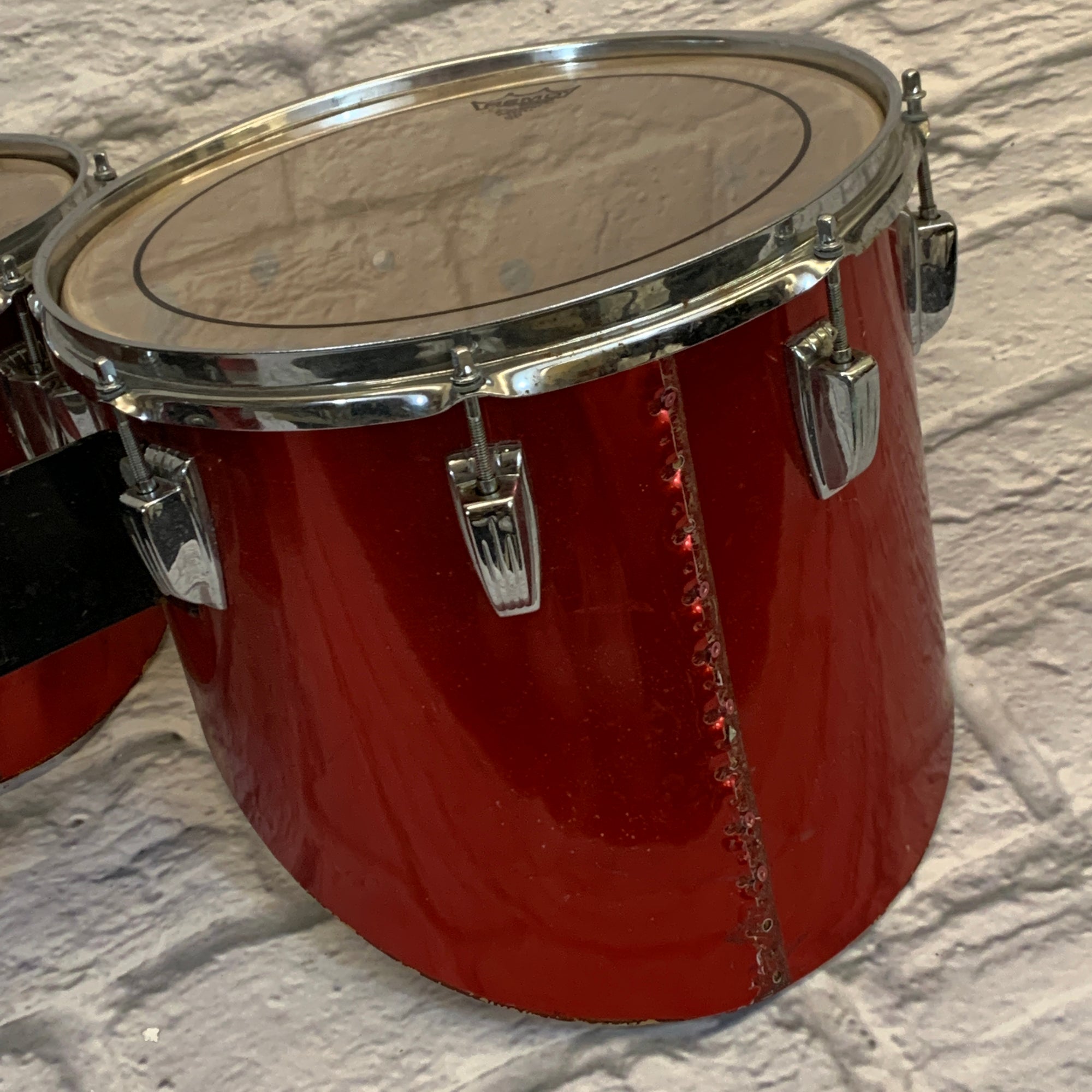 Vintage 1980s Ludwig Quads Quint Marching Toms 6" 10" 12" 13" 14"