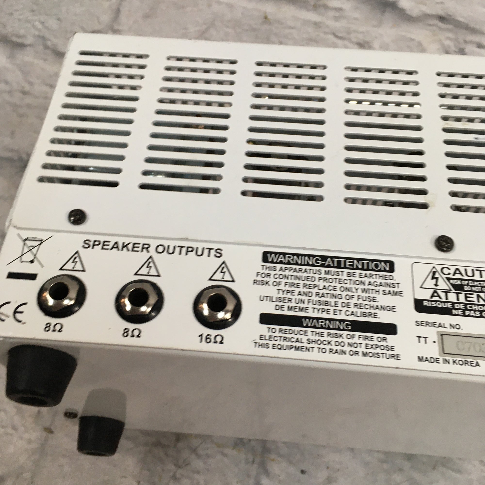 Orange Tiny Terror 15-Watt Tube Head MODIFIED