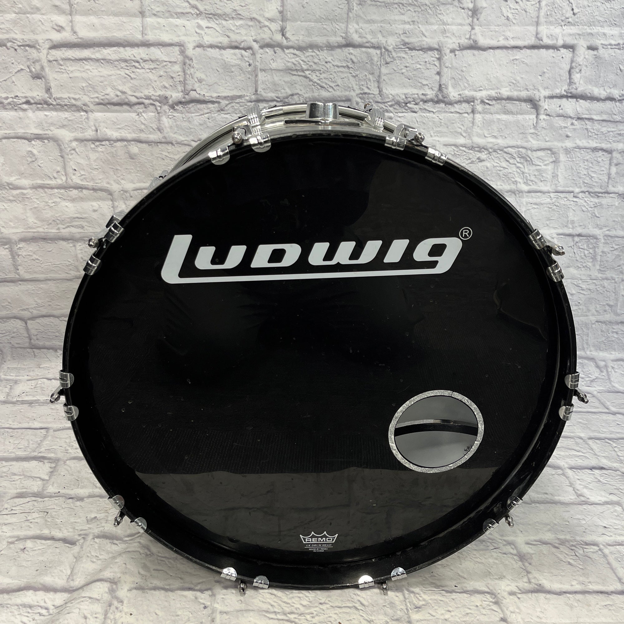 Ludwig Blue and Olive Kick Drum Black Oyster 22x15" Bass Drum