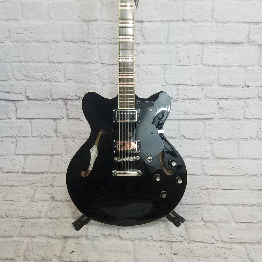 Hofner Contemporary Verythin Semi-Hollow Guitar Black