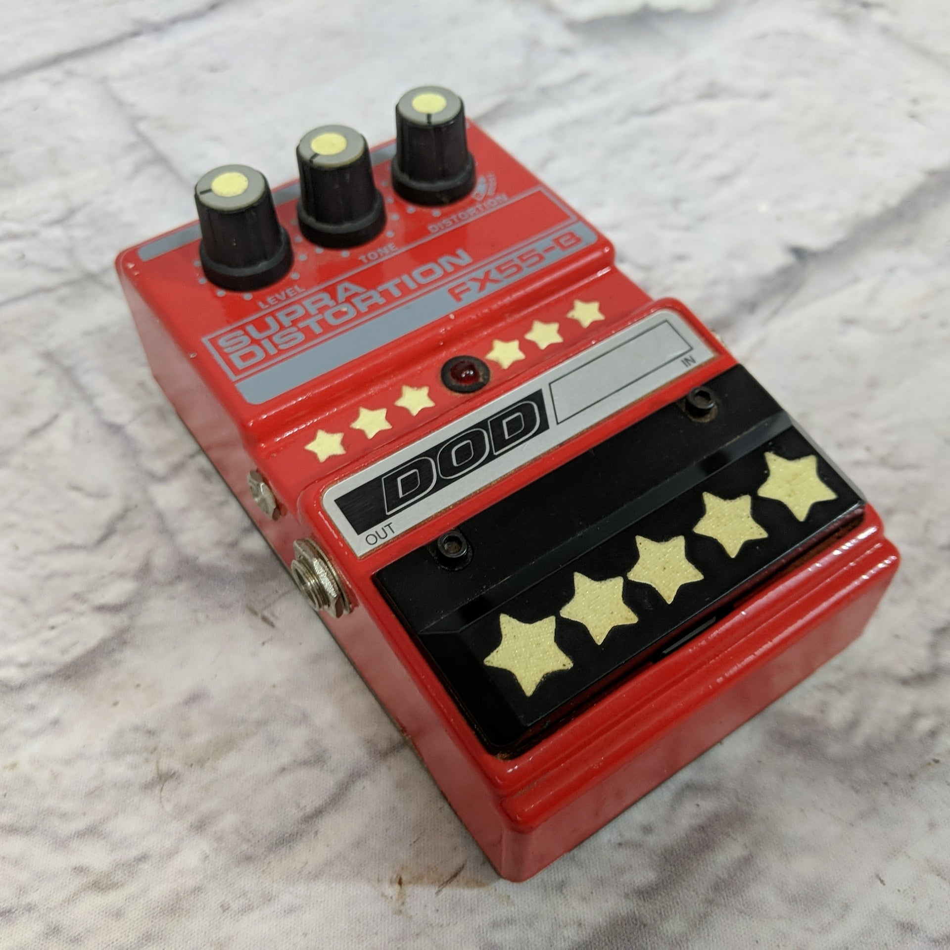 dod supra distortion pedal DOD Supra Distortion FX55-B Red 1990s