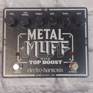 Electro-Harmonix Metal Muff with Top Boost Fuzz Pedal