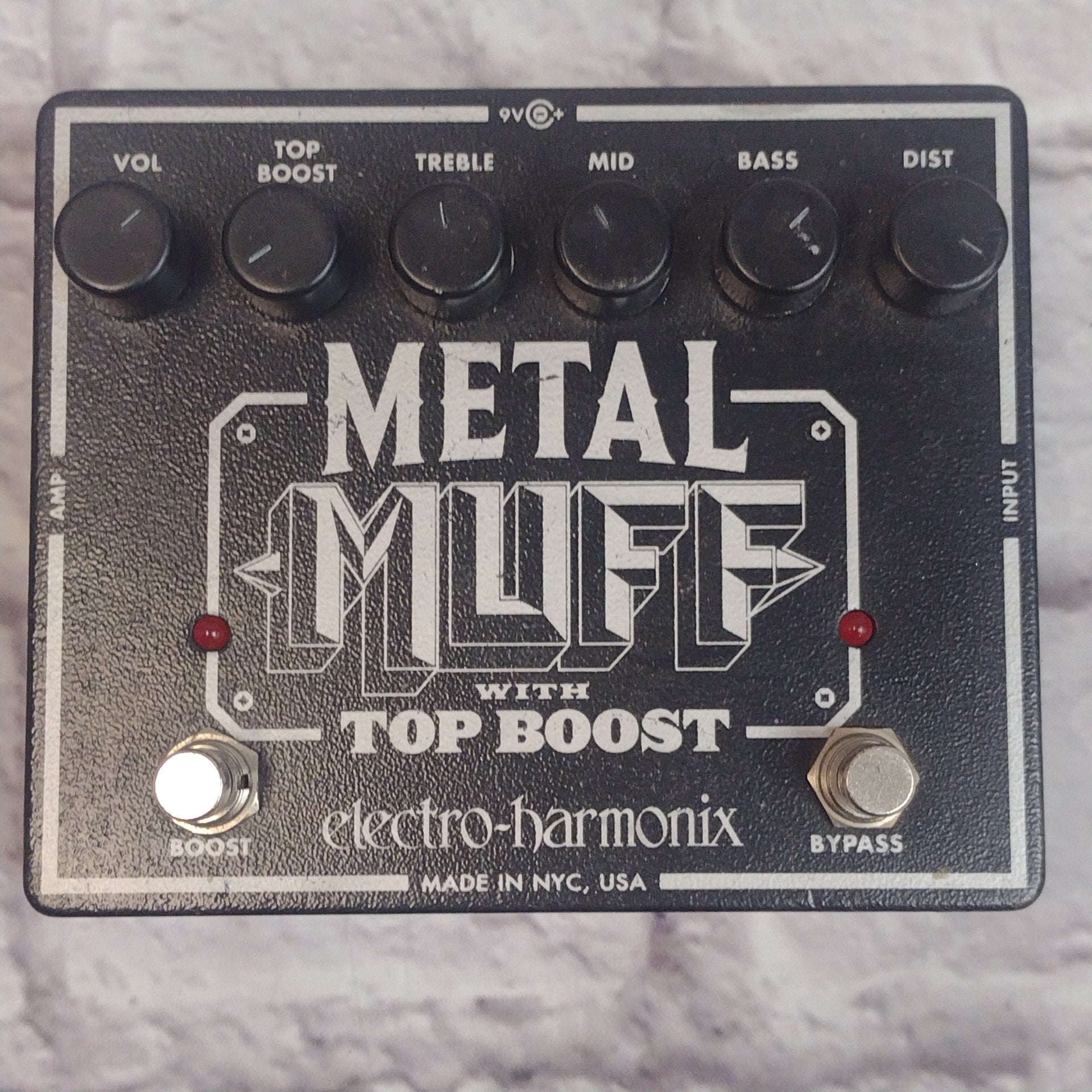 Electro-Harmonix Metal Muff with Top Boost Fuzz Pedal
