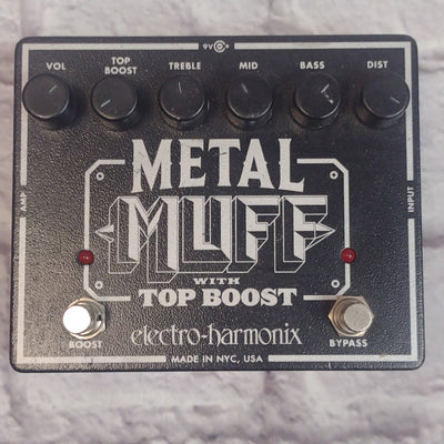 Electro-Harmonix Metal Muff with Top Boost Fuzz Pedal