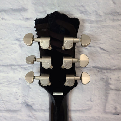 Luna FAU-DRA-BLK Fauna Dragon Black Acoustic/Electric Guitar