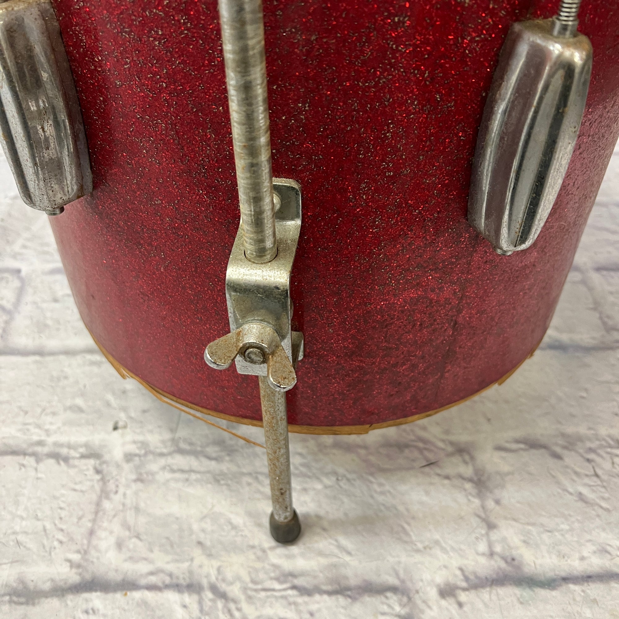 Kent Vintage 14 Red Sparkle Floor Tom Made in Japan 14x14"