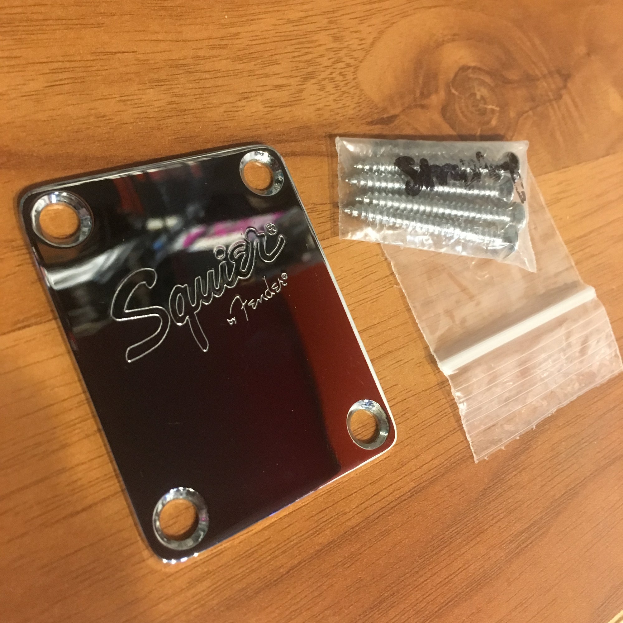 Squier Fender Neck Plate W/ Screws