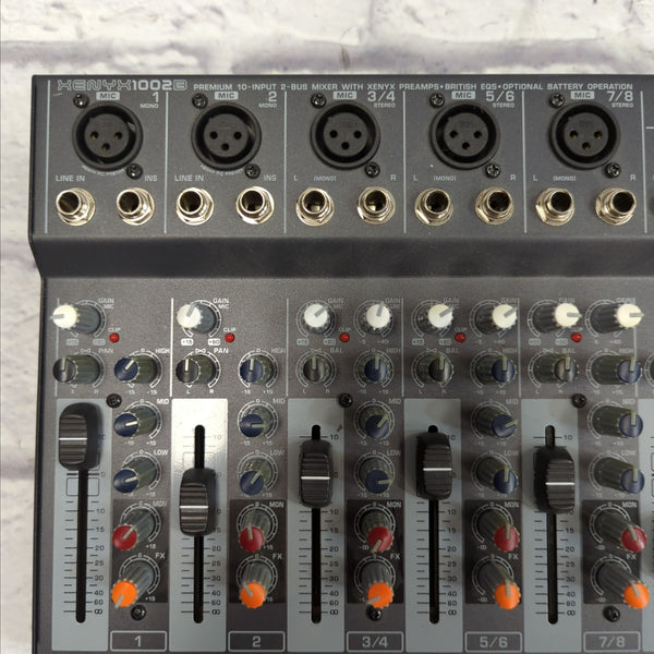 Behringer Xenyx 1002B 10-Channel Battery Powered Mixer - Evolution Music