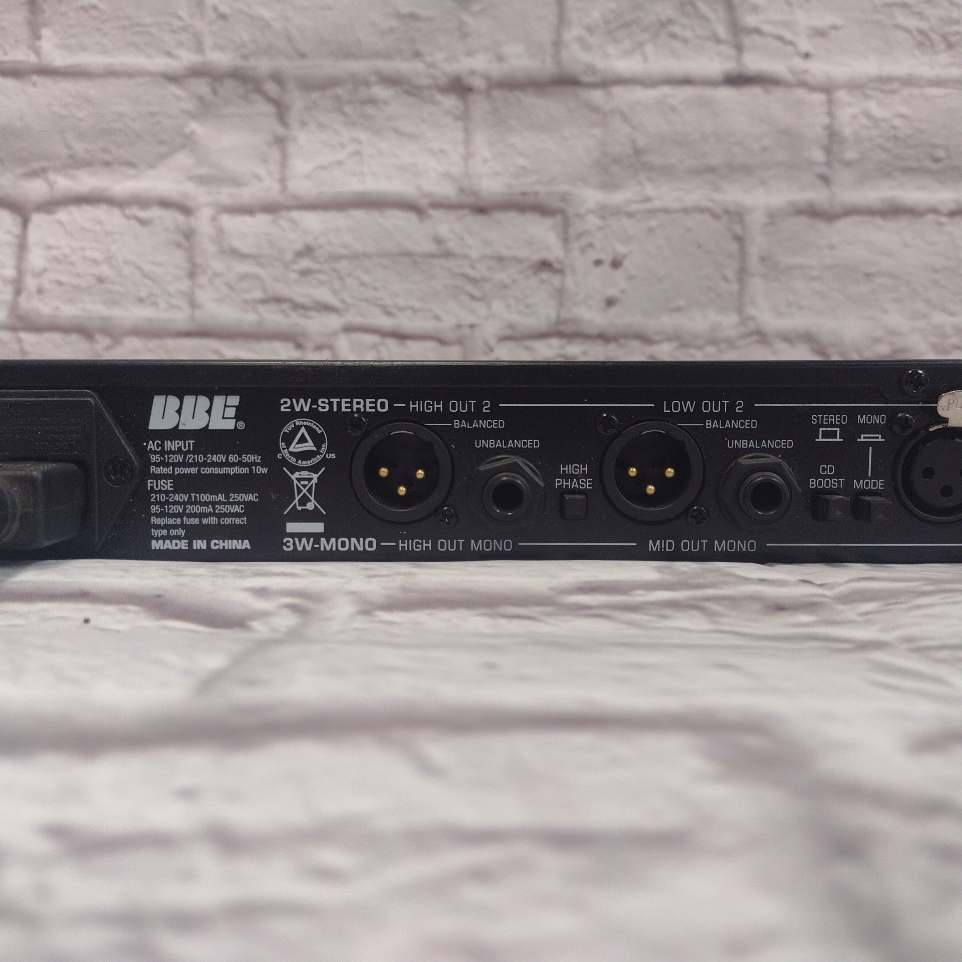 BBE Max-X3 Rack Mount Crossover - Evolution Music