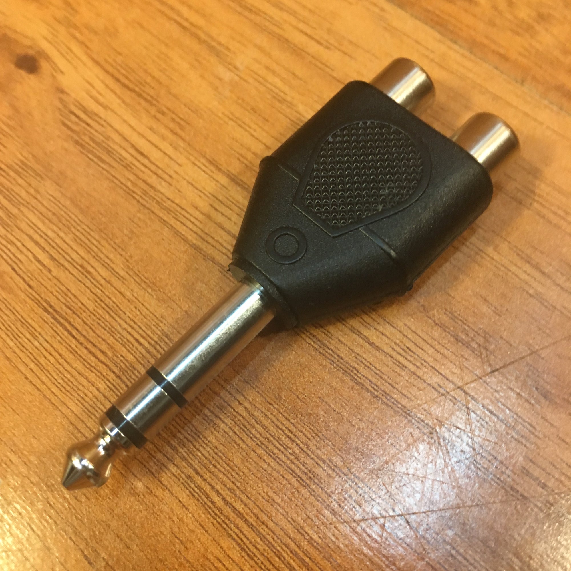 Stereo 1/4 to Dual RCA Adapter
