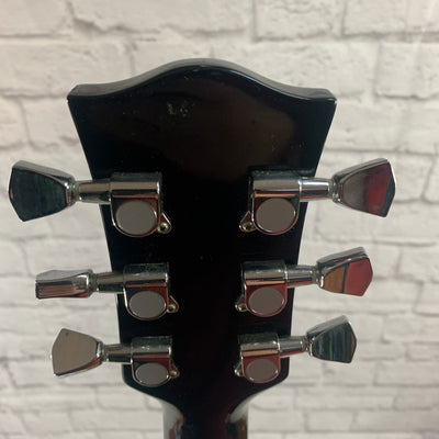 Austin LP Style Single Cut Electric Guitar Black