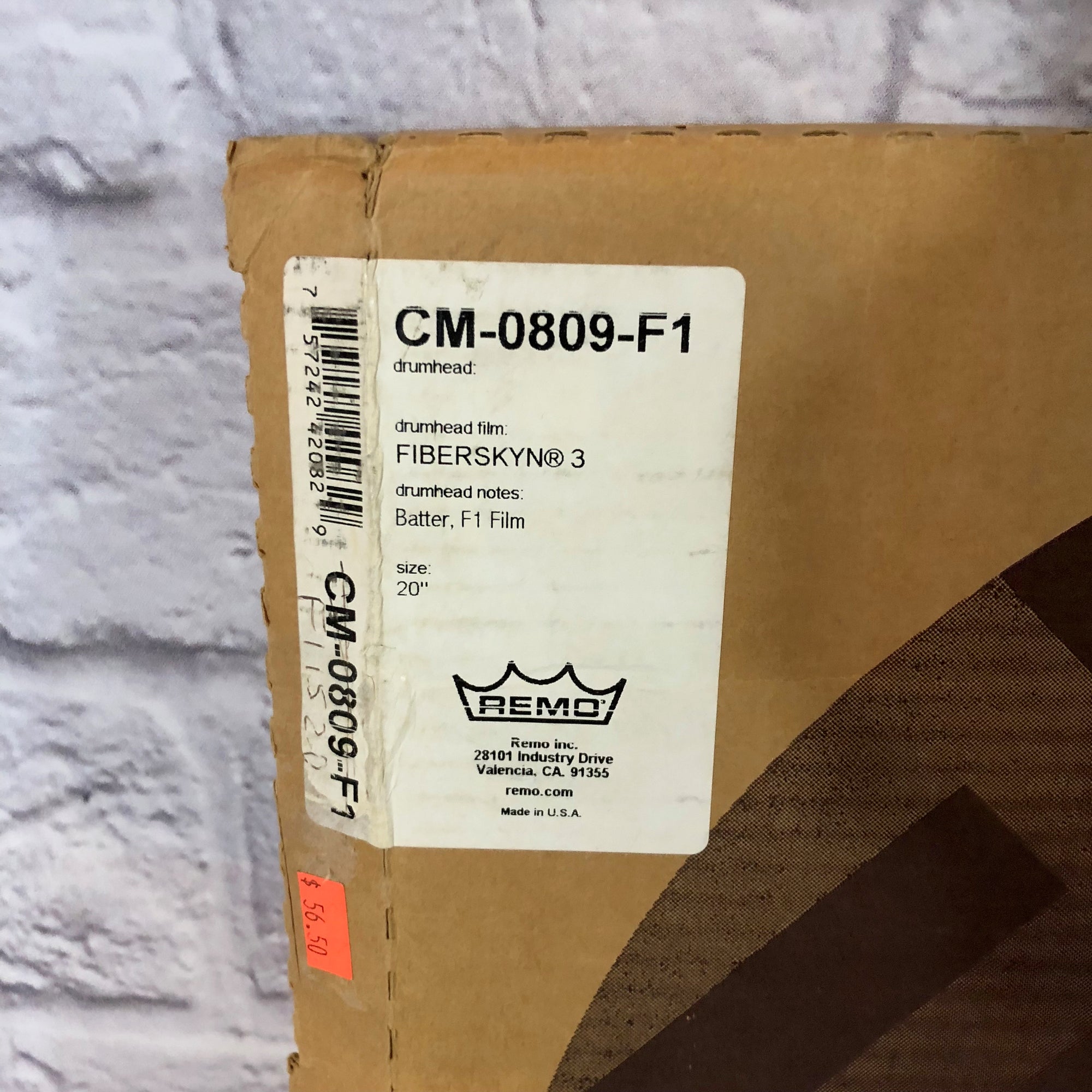 Remo 20-Inch Fiberskyn 3 F1 Bass Drum Head - Evolution Music