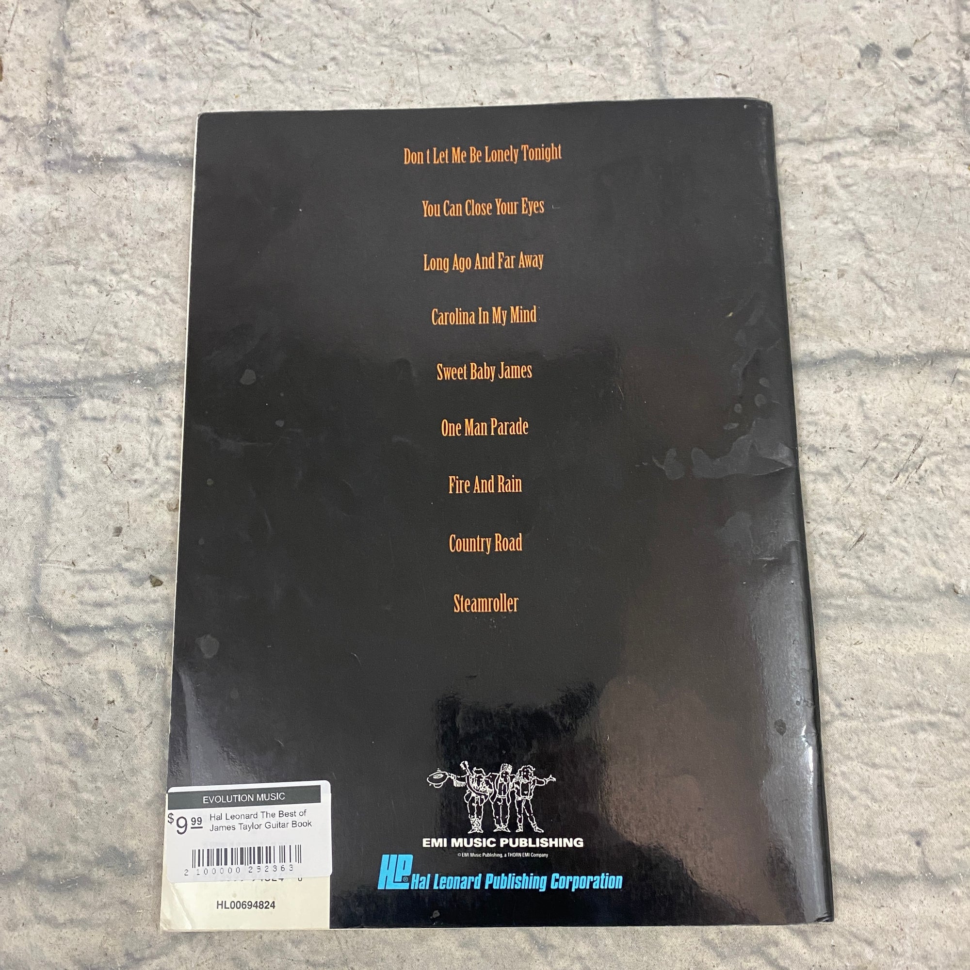 Hal Leonard The Best of James Taylor Guitar Book
