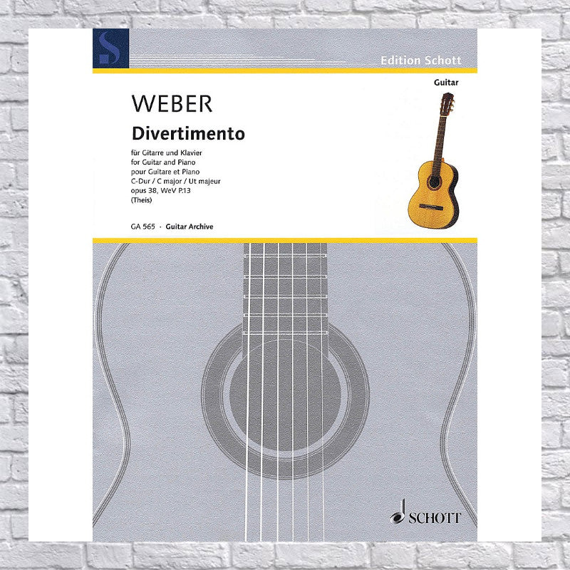 Hal Leonard Divertimento Op. 38, WeV P. 13-Guitar and Piano