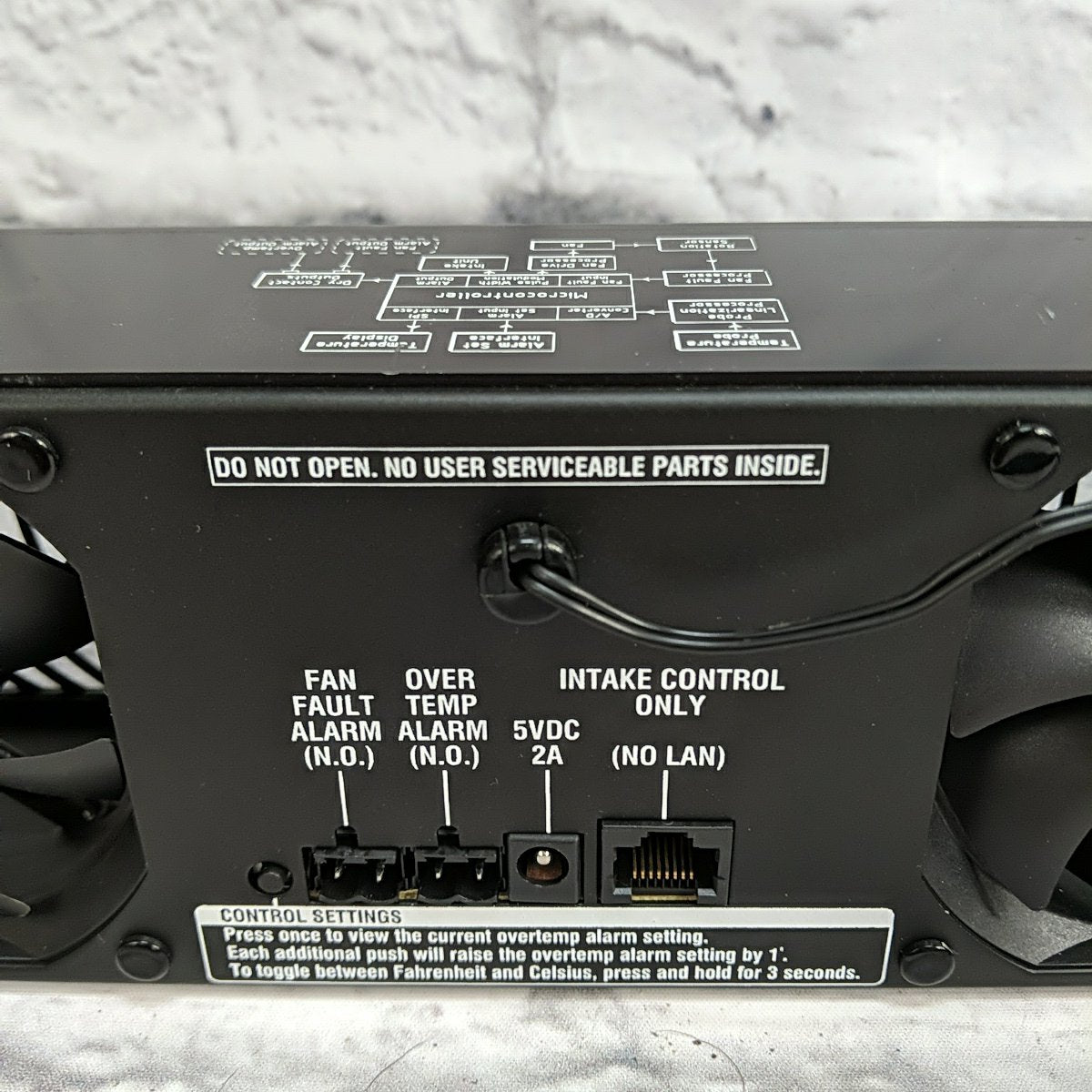 Middle Atlantic Products UQFP-4DRA Rack Fan Panel with Thermometer