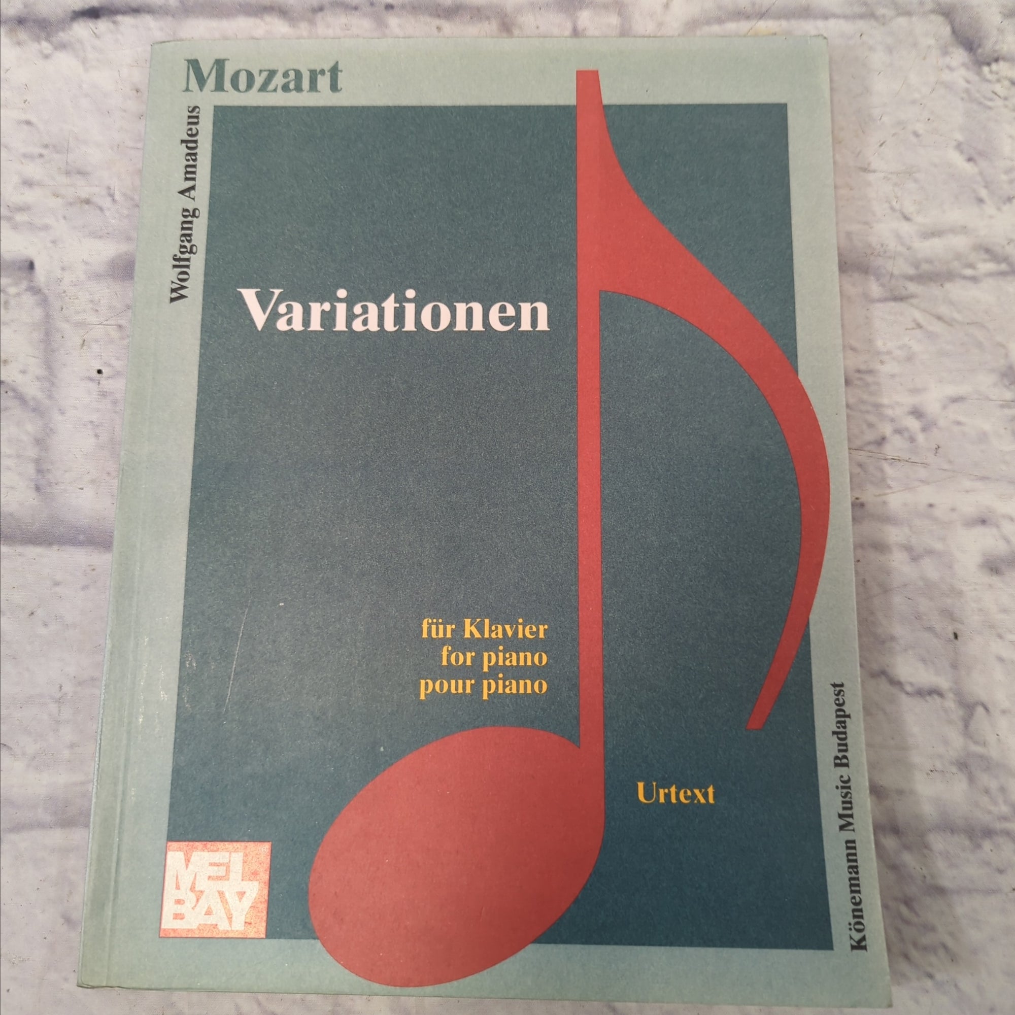 Mel Bay - Mozart: Variations for Piano Urtext