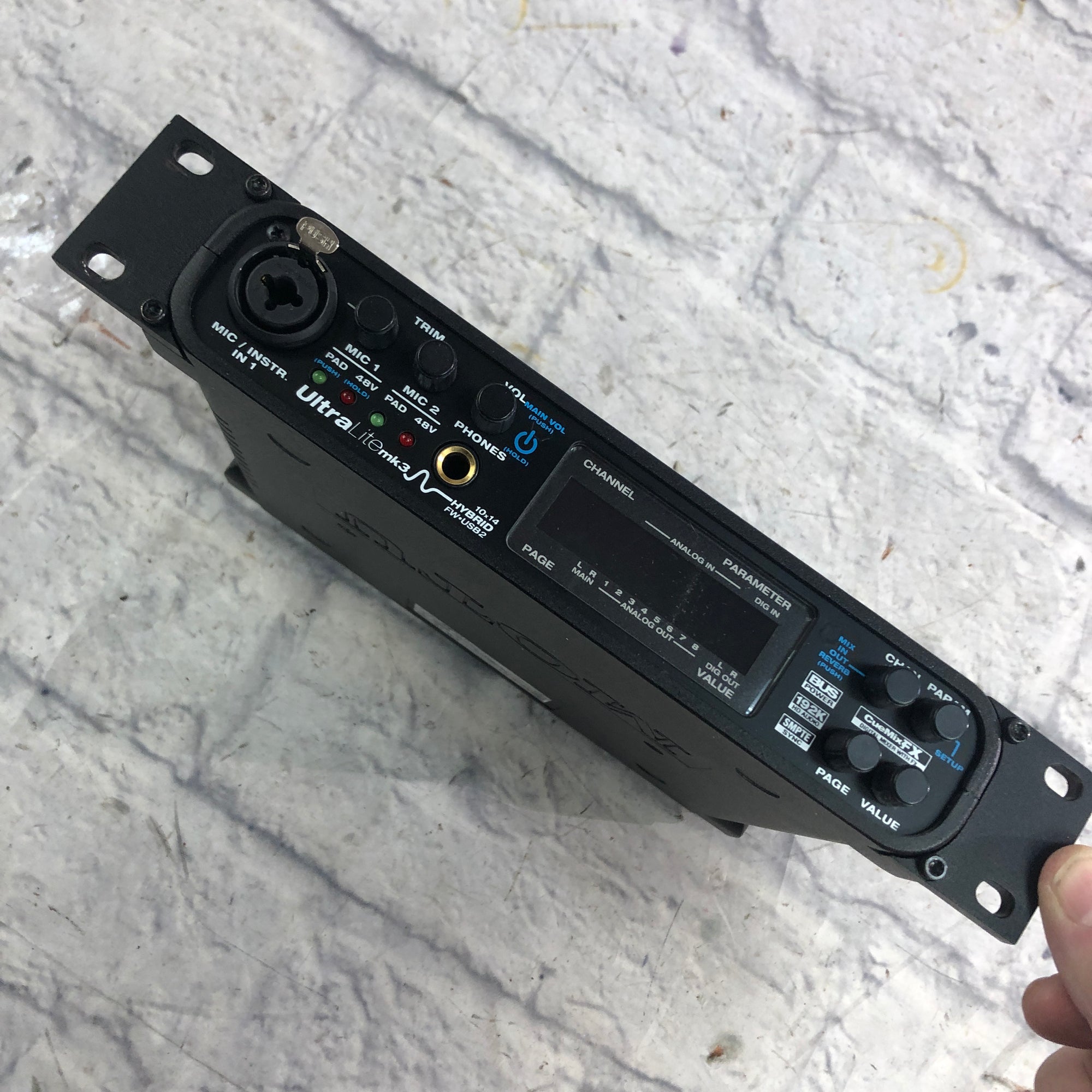 Motu UltraLite UL Hybrid mkIII Firewire / USB Interface NO POWER