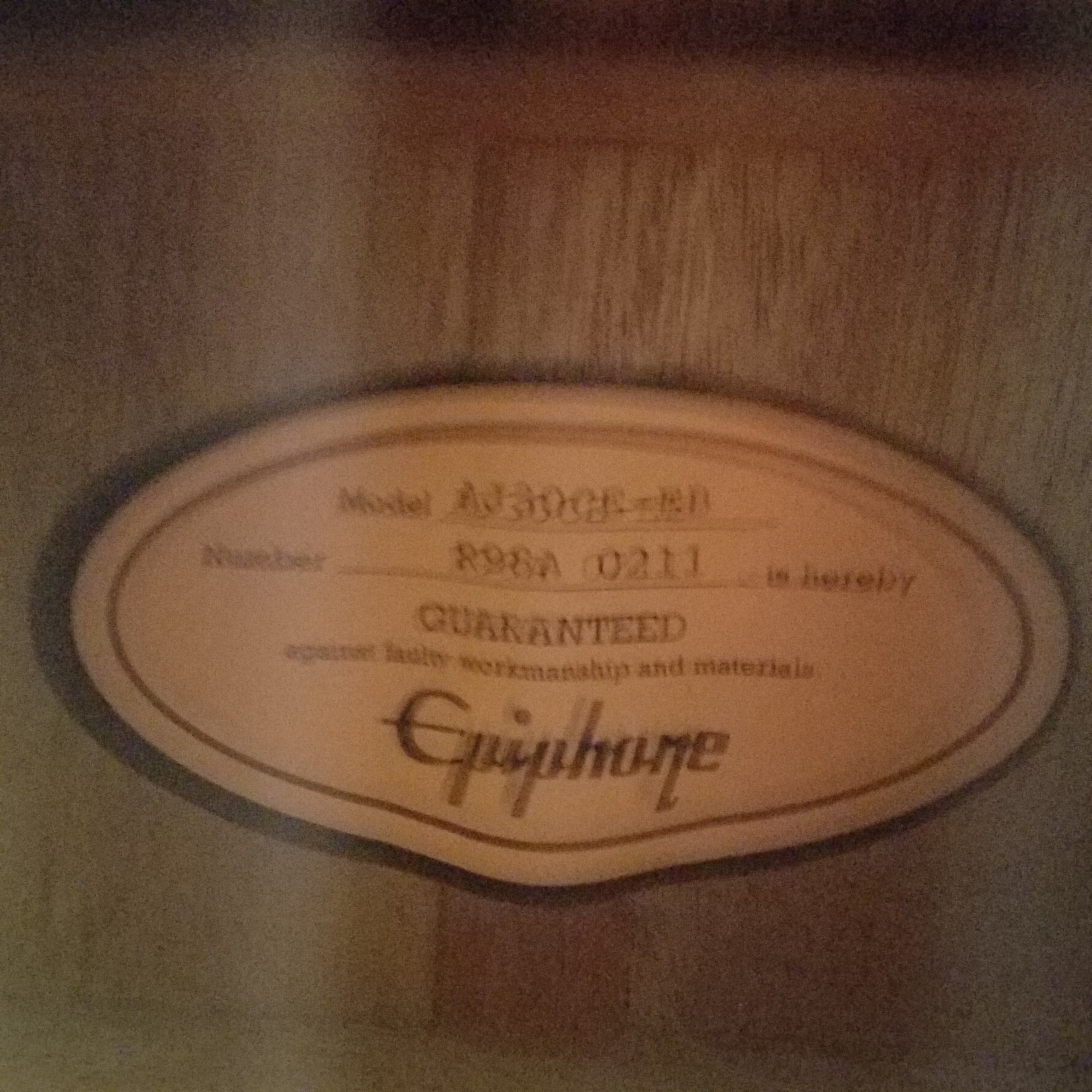 Epiphone AJ30CE-EB Acoustic Guitar