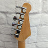 J Reynolds Left Handed Lefty Strat Style Electric Guitar - Black