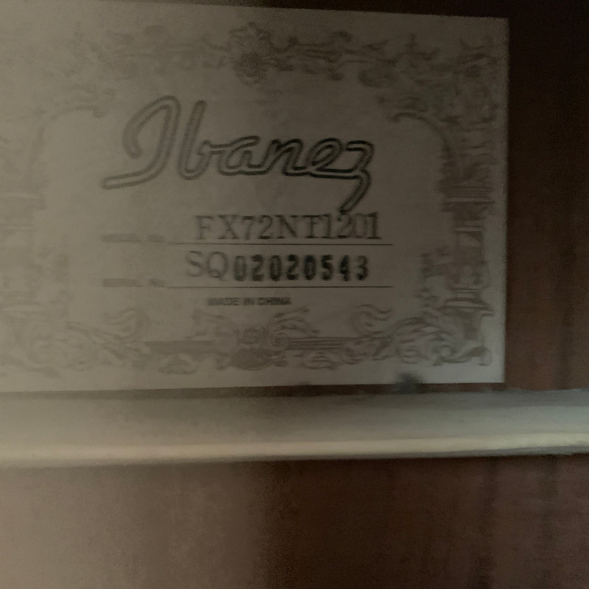 Ibanez FX72NT1201 Masa Commemorative Concert Acoustic